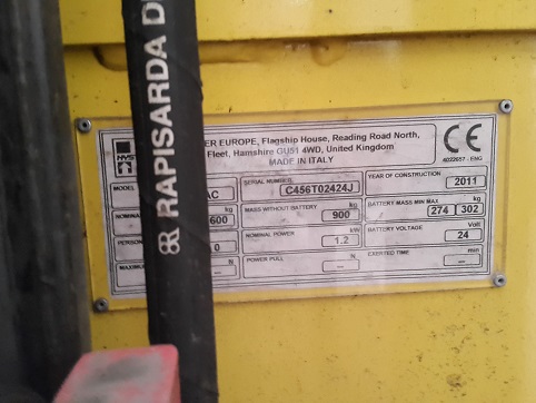 AKÜLÜ İSTİF HYSTER 1.6 TON