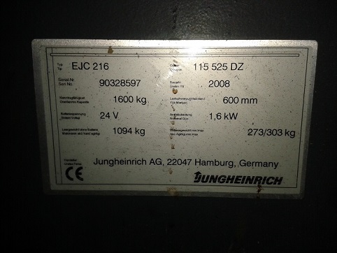 JUNGHEİNRİCH AKÜLÜ İSTİF MAKİNASI